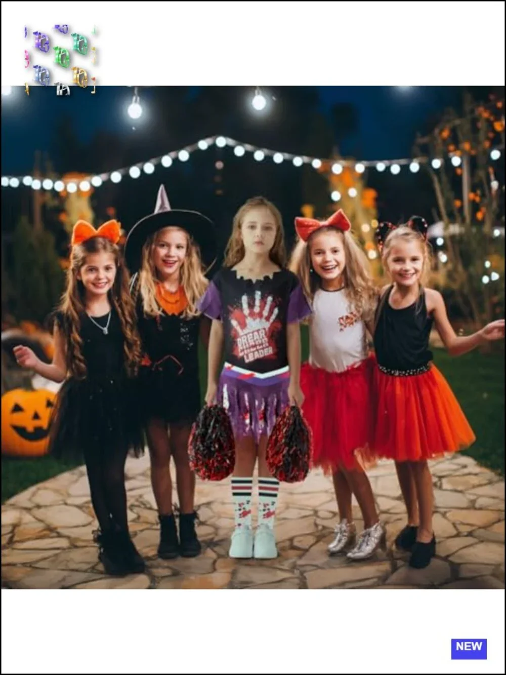 WooWee Zombie Cheerleader Costume Girls Scary Halloween Dead Fearleader with